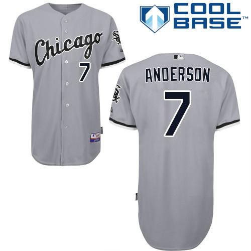White Sox #7 Tim Anderson Grey Road Cool Base Stitched Youth MLB Jersey